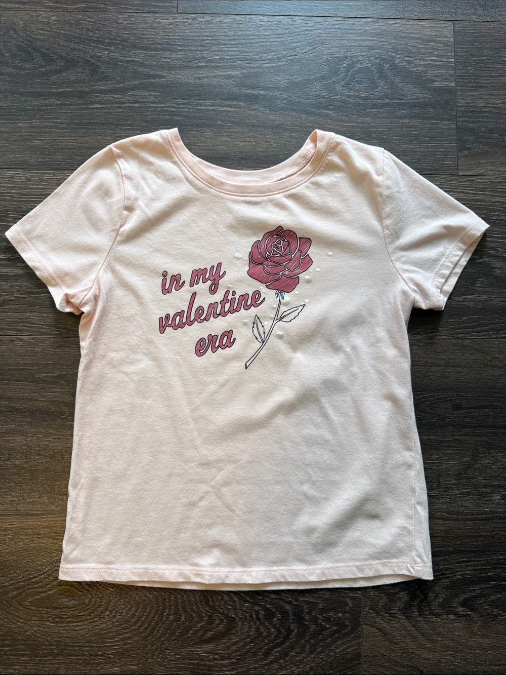 SO Pink Rose Graphic In My Valentine Era Short-Sleeve Tee